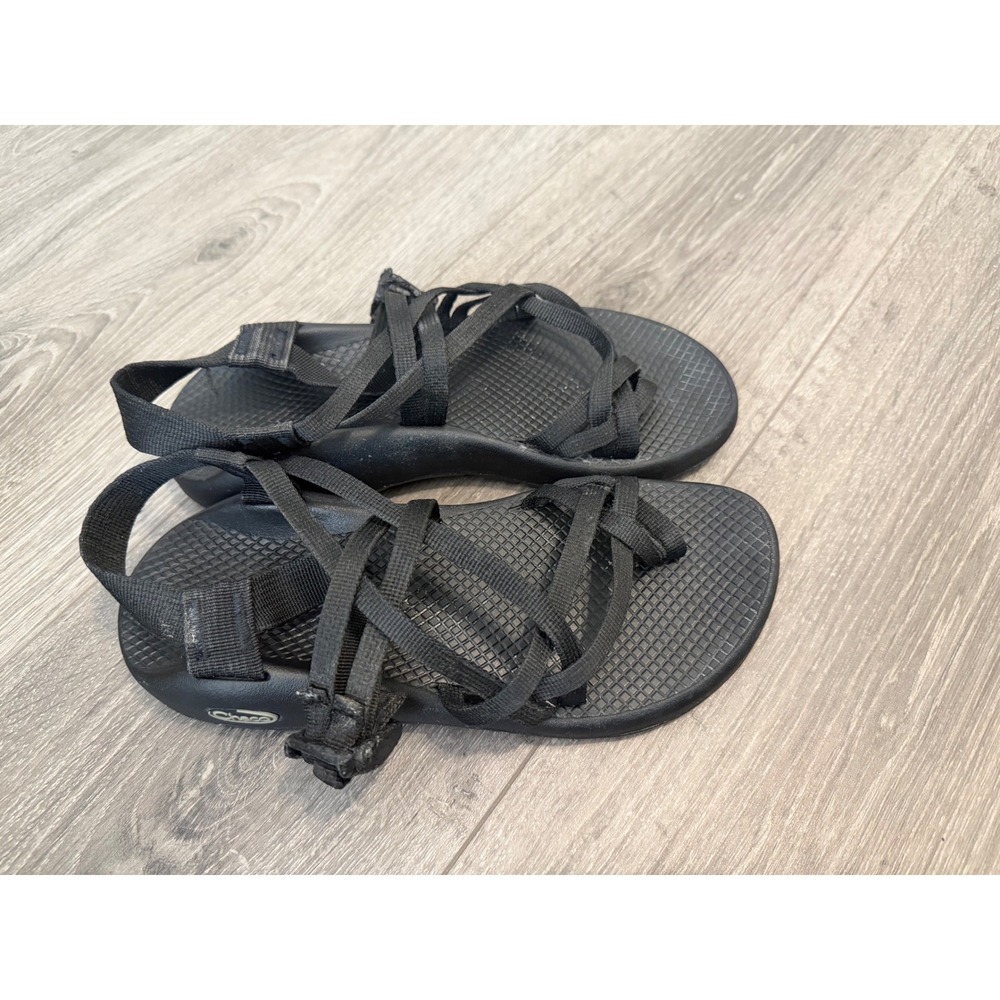 Chaco Z/Cloud 2 Sandals Size 8 Womens Black Strappy Athletic Outdoor Hiking